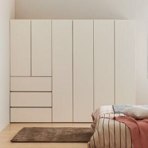 한샘 바이엘 소프트 옷장세트 데일리서랍형 140cm~350cm(높이216cm) 크림화이트 16종