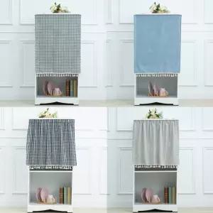 찍찍이 벨크로 책장 선반 가림막 수납장 다용도실 가리개 붙이는 커튼 린넨 작은방 가림천