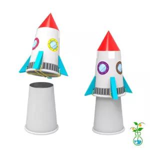 과학실험키트-NEW 고무줄 점핑로켓 만들기-5인용