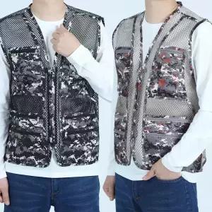 망사 조끼 봄 여름 작업복 포켓 다용도 상의 현장 공구 근무복 노가다 쿨조끼 얼음 아이스 주머니 많은