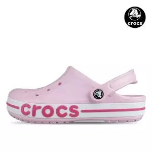 크록스 바야밴드 클로그 남자 여성 슬리퍼 샌들 발레리나 핑크 205089-6TG