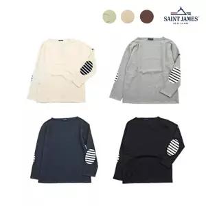 [대구백화점] [세인트제임스]길도 긴팔 무지 엘보패치 티셔츠 모음