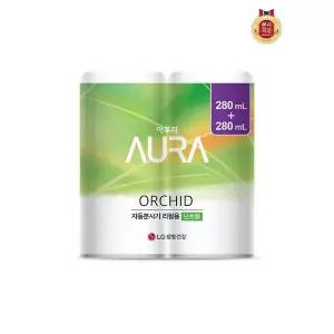 AURA 자동분사 실내용 방향제 난초향 리필 2입