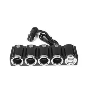 차량용 시거잭멀티 4구 USB충전기 시가잭 분배기 고속 12V소켓 자동차 급속 핸드폰