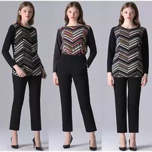 [르오트] 헤링본 모던 블라우스