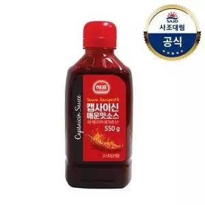 [사조대림] 소스레시피 캡사이신 매운맛소스550g x16개