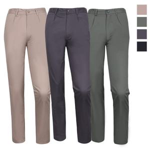 남자 여름 스판 면바지 무지 기능성 골프바지 원턱 중년 캐주얼 하의 시원한 얇은 작업복 근무복 빅사이즈
