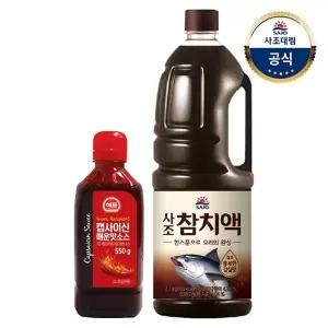 [사조대림] 해표 참치액 2.1kg + 소스레시피 캡사이신매운맛소스 550g