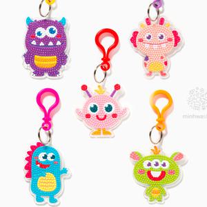 보석십자수 외계인 만들기 키링 큐빅 비즈 DIY 키트