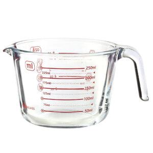 아이락 내열유리 멀티 계량컵 레드 250ml 1P