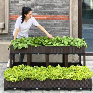 플랜트박스 베란다텃밭 집에서 상추 키우기 옥상 텃밭 화분, 2층용 기둥