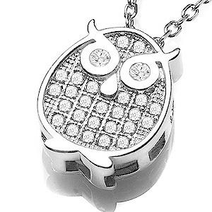 부엉이 목걸이 심플 스타일 실버 목걸이 화이트데이 여자친구 선물 기념일 졸업 은 와이프 골드앤실버 1736