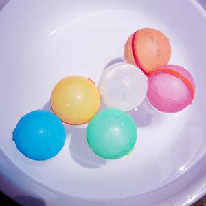 실리콘 자석 물풍선 6개 세트 물놀이 공 재사용 물폭탄