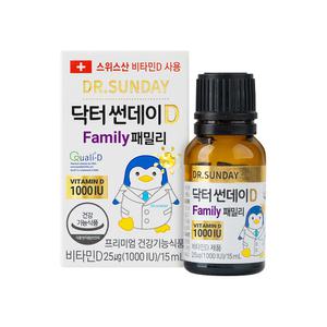 닥터썬데이D 패밀리 비타민D 1000IU 액상형