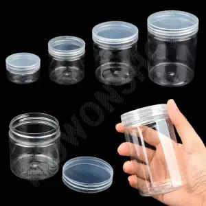 슬라임 통 미니 소분 원형 납작 용기 플라스틱 공병