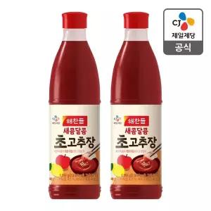 [CJ제일제당][본사배송] 해찬들 새콤달콤 초고추장 1050g X 2개