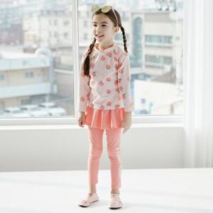 여아 피치 래쉬가드 어린이 수영장 물놀이 호캉스 복숭아 수영복 상하세트