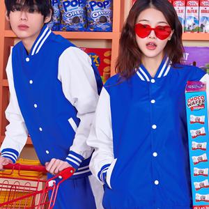 스포츠 야구복반티 베이스볼 체육대회 바람막이 인쇄  블루 ST301