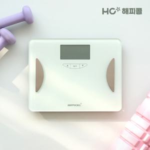 해피콜 디지털 강화유리 LED 미니 체중계
