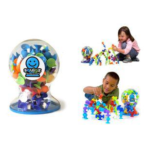 스퀴즈 디럭스세트 3살 아기 블럭 실리콘 흡착 장난감 어린이집