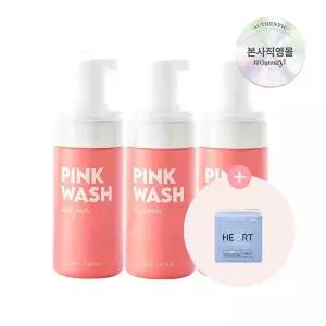 [질경이] 퍼퓸 여성청결제 자몽향 핑크 워시 폼 100ml 3개+마음생리대 팬티라이너(20개입)