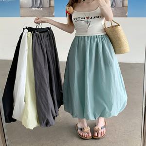 밴딩 바스락 벌룬 호박 항아리 롱스커트