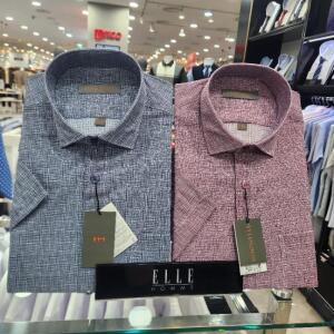 엘르옴므 sh06 엘르옴므 남성셔츠 쿨도트프린트EBEHR1154  EBEHR1154