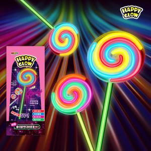 해피글로우 롤리팝캔디 야광봉 만들기(1p) 불빛 LEd 야외 플라스틱