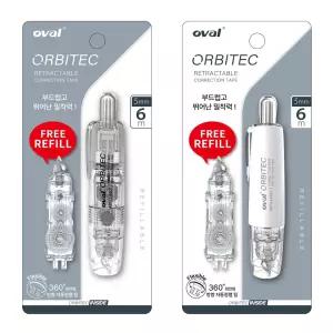 오발 수정테이프+리필 세트 5mm x 6m