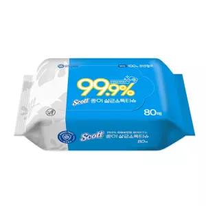 유한킴벌리 스카트 종이 살균 소독티슈 물티슈 80매 10팩