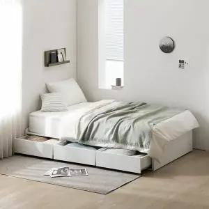 인터데코 빅수납 무헤드 침대 (슈퍼싱글) 필로우탑매트 TP175