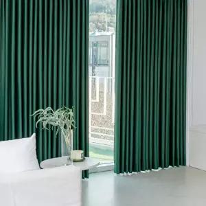 디망쉬 나비주름 형상기억 긴창 특대형 거실 암막커튼 2장