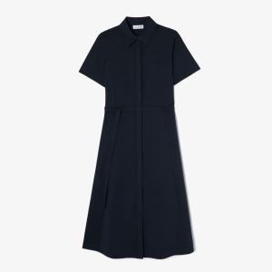 라코스테 여성 린넨 반팔 셔츠 드레스 EF219E-55G-HDE 242806