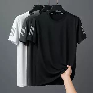 [1+1+1세트] 아이스 쿨링 남자 반팔티 여름 냉장고 메쉬 반팔 티셔츠