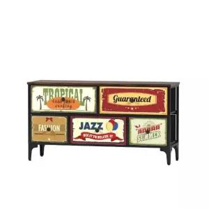 빈티지서랍장 엘리나 와이드 2단 패브릭서랍장 수납장 (WFGLMIT)