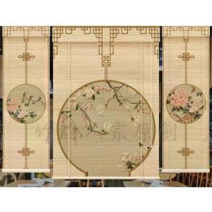 산수화 민화 롤스크린 커튼 한식당 8종 창문 동양화 대형 2M