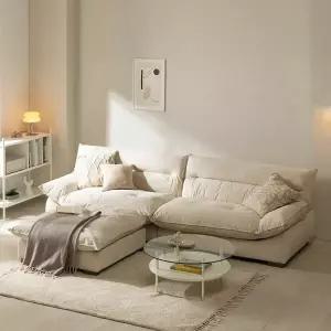 인터데코 세탁가능한 침대보다 편한 쇼파 (4인+스툴) TP911