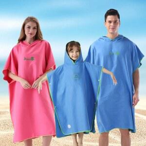 비치 가운 수영장 빠른 수영 극세사 망토 피서 타올 휴가