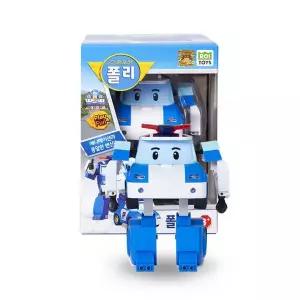 로보카 폴리 4인치 변신 폴리 로봇 경찰차 미니카 자동차 로보트 작동완구 캐릭터 모형 선물