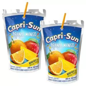(200ml x 20입 10입x2박스) 카프리썬 오렌지망고/음료/주스/쥬스/어린이/아동/키즈/어린이집/가정/간식/어