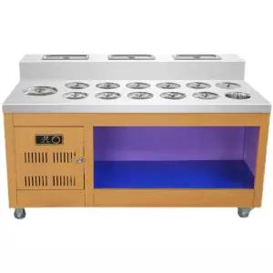 훠궈 소스 냉장고 마라탕 재료 셀프바 선반대 가게 업소용