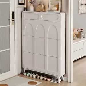 슬림 신발장 좁은 대나무 현관벤치 신발 틈새 북유럽