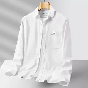 JEEP SPIRIT 남성 코튼 캐주얼 긴팔 셔츠 오버핏 빅사이즈 남방