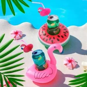 플라밍고 풀로팅 트레이 물놀이 미니 컵 홀더 튜브 음료수튜브 미니컵튜브 (WFIUQTM)