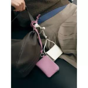 [롯데백화점]질스튜어트 [선물포장][카드홀더] 핑크 가죽 지퍼 파우치 홀더 JAHO5F542P1