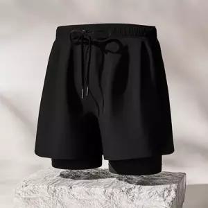 남자 반바지 레깅스 일체형 비치바지 LM 0367 투인원 (WFIGK3R)