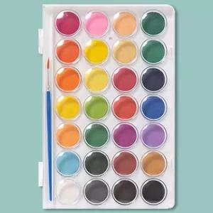 솔리드 고체 물감 28색/파레트 수채 어린이 아동 어린이집 유치원 파렛트 고체형 교육용 미술용 키즈 학교