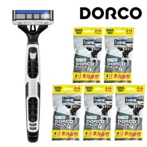 도루코 페이스4 휴대용 면도기(휴대용) 4중날 (4+1-한패키지 5입)x5개-총25개 /일회용