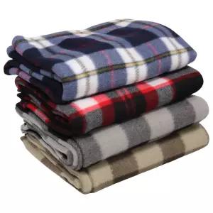 폴라폴리스 체크 무릎 담요