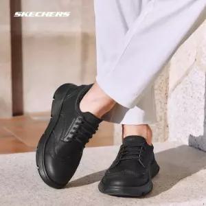 스케쳐스 구두 운동화 오피스 캐주얼 슈즈 남성 슬립인스 블랙